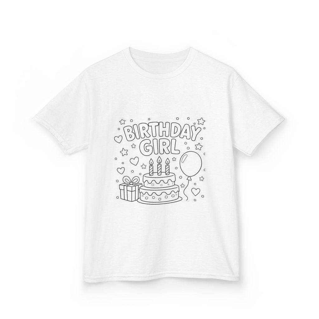 Birthday Girl Color-In T-Shirt