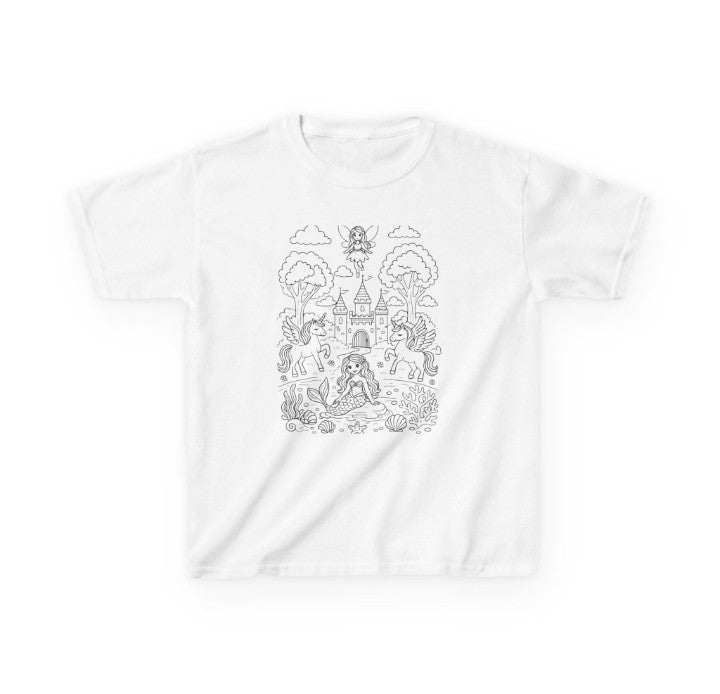 Zabah's Brand Magic Kingdom Coloring T-Shirt