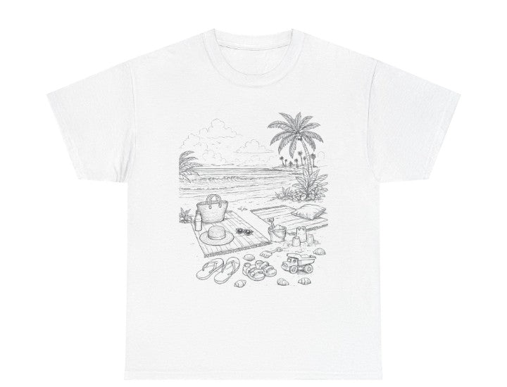 Zabah's Brand Beachside Memories Coloring Tee