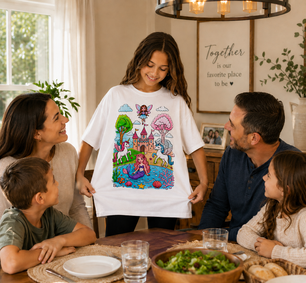 Zabah's Brand Magic Kingdom Coloring T-Shirt