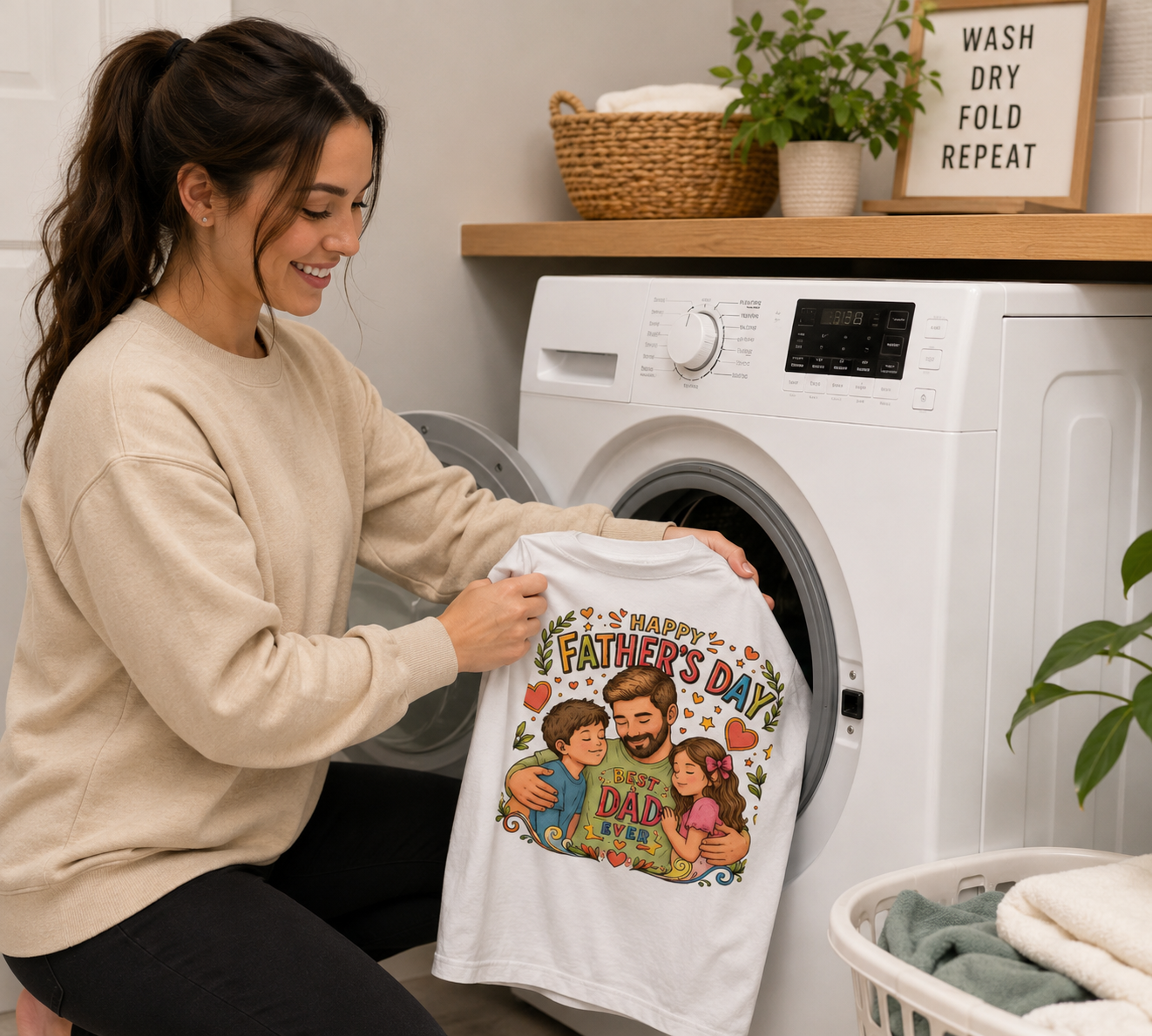 Father's Day Color-In T-Shirt – Best Dad Ever Edition