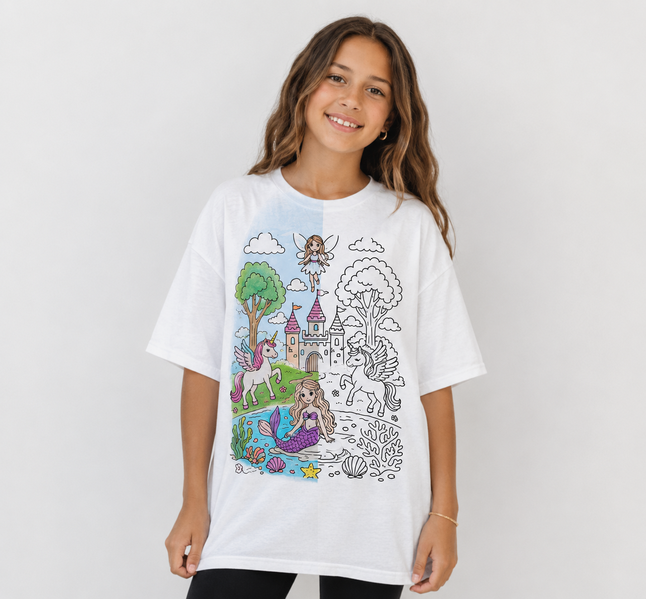 Zabah's Brand Magic Kingdom Coloring T-Shirt