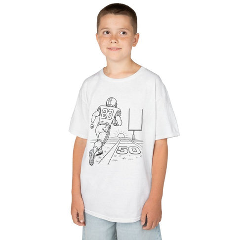 Zabah's Brand Football Rush Color-In T-Shirt
